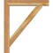 Ekena Millwork Traditional Block Rough Sawn Bracket w/ Offset Brace, Western Red Cedar, 6"W x 34"D x 40"H BKT0604X34X40TRA05RWR - alternate 4